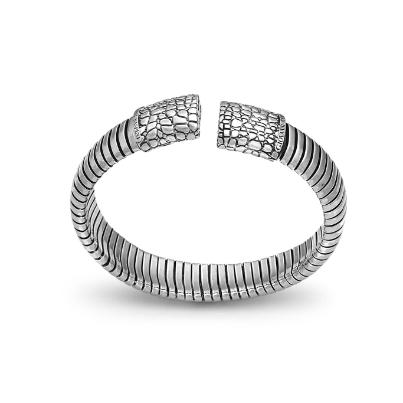Bracciale GIOVANNI RASPINI IN ARGENTO tubogas croco - 12325