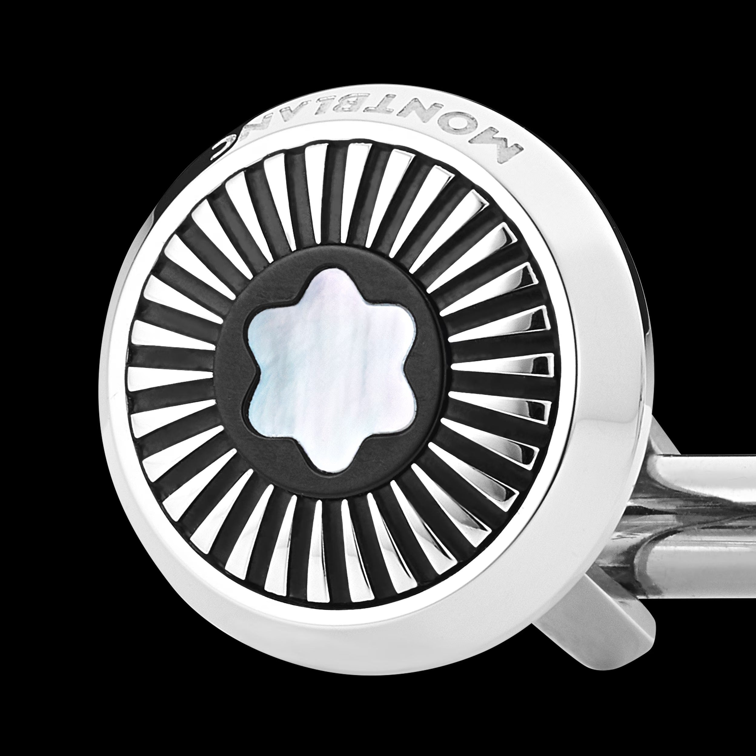 Gemelli Montblanc con Emblema a Forma di Vetta Innevata in Madreperla - 123809