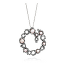 Collana GIOVANNI RASPINI in argento, pendente blossom grande - 12487