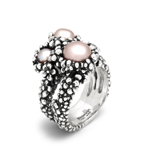 Anello GIOVANNI RASPINI in argento, blossom grande - 12491
