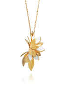 Collana GIOVANNI RASPINI in argento DORATO, pendente skin madreperla - 12520