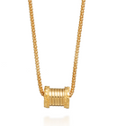 Collana GIOVANNI RASPINI in argento DORATO, tubogas croco piccola - 12541