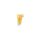 ANELLO GIOVANNI RASPINI IN ARGENTO DORATO, tubogas croco doppio - 12544