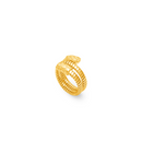 ANELLO GIOVANNI RASPINI IN ARGENTO DORATO, tubogas croco doppio - 12544