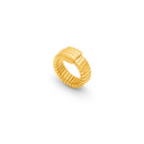 ANELLO GIOVANNI RASPINI IN ARGENTO DORATO, tubogas croco - 12545
