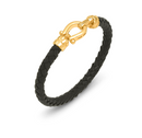 Bracciale uomo Giovanni Raspini IN ARGENTO E CUOIO, croco - 12569L