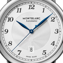 Orologio Montblanc Star Legacy Automatic Day & Date 39 mm, QUADRANTE BIANCO E CINTURINO IN PELLE - 128681