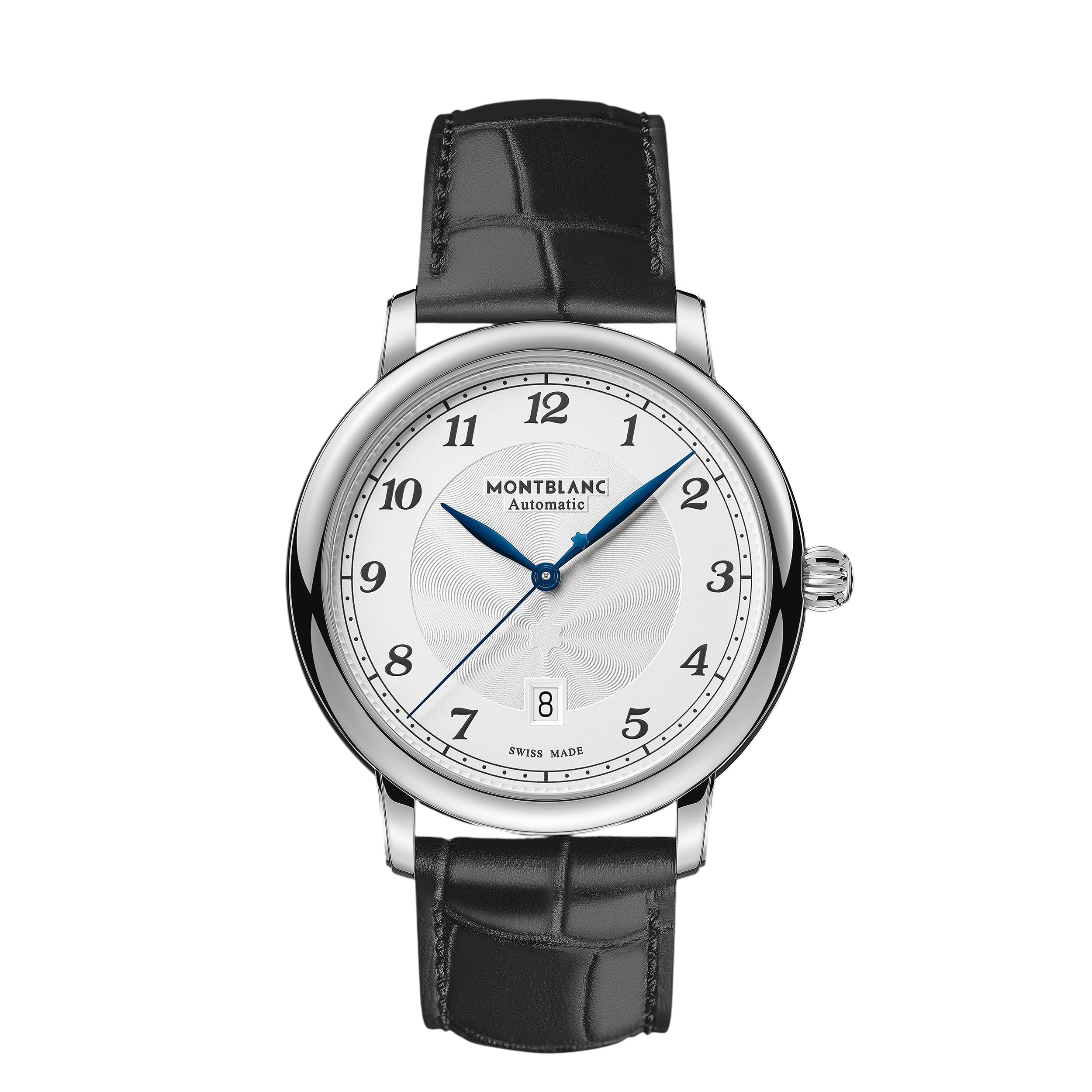 Orologio Montblanc Star Legacy Automatic Day & Date 39 mm, QUADRANTE BIANCO E CINTURINO IN PELLE - 128681