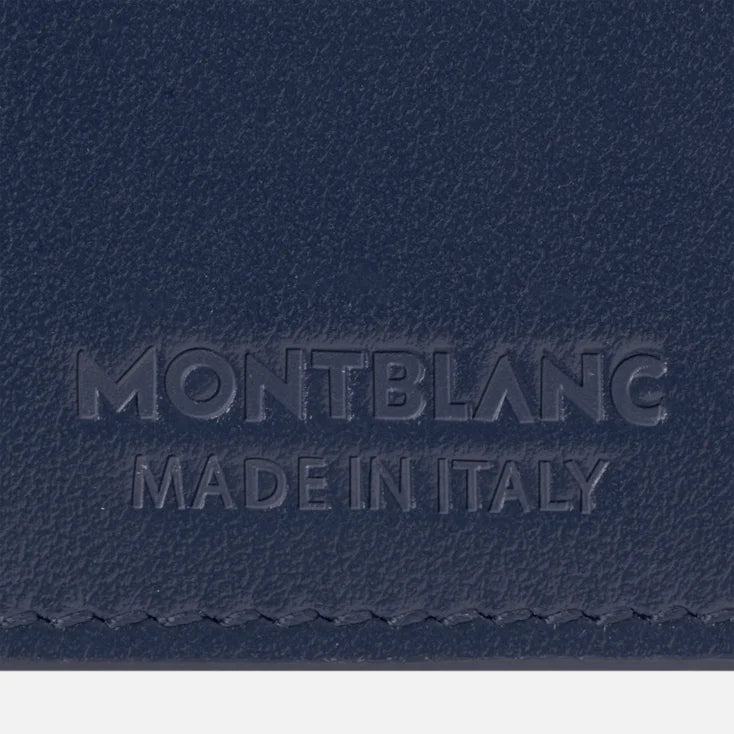 Portefeuille porte-cartes Montblanc 4 poches bleu - 131693