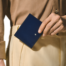 Portacarte Montblanc 6 Tasche in Pelle Sartorial, colore Blu inchiostro - 131721
