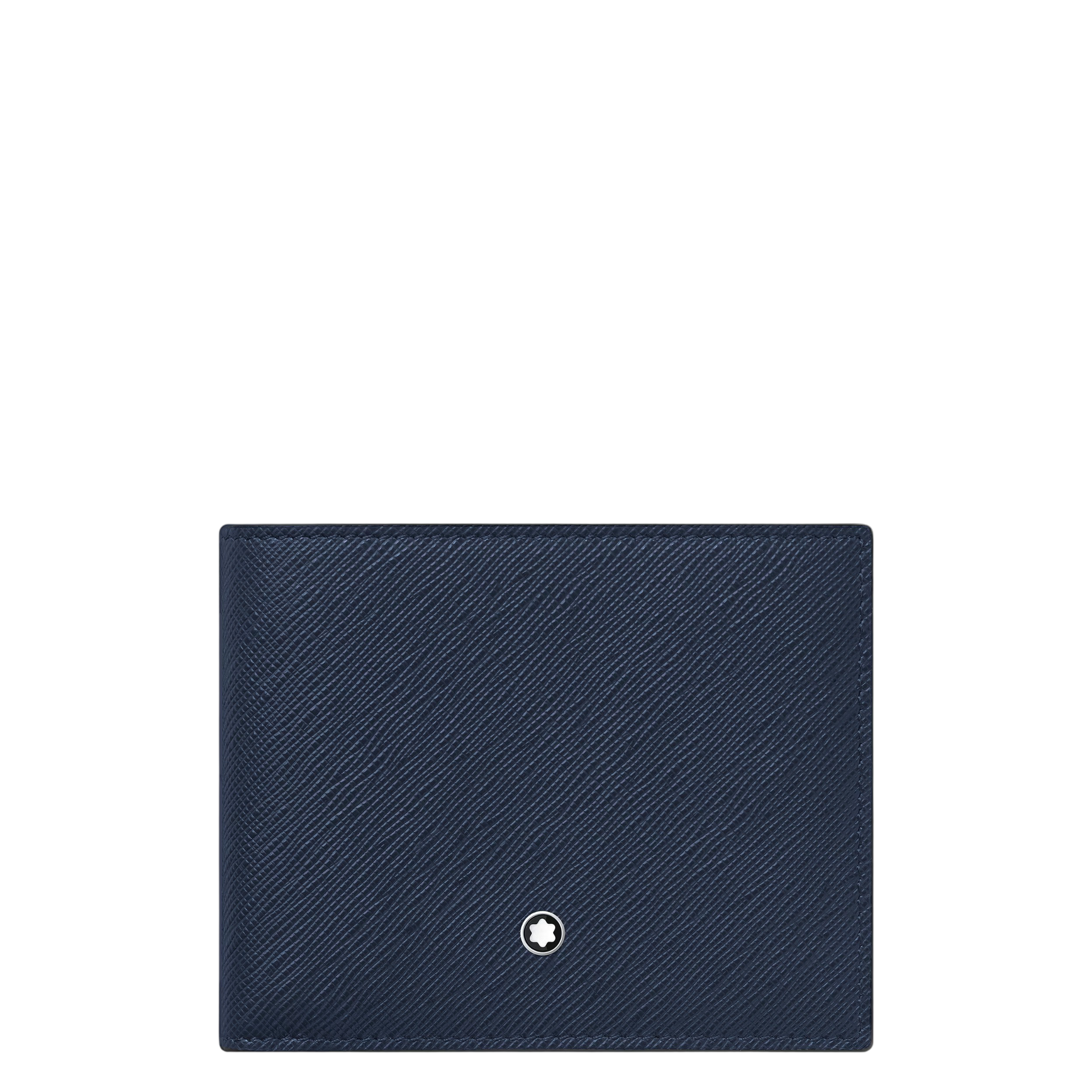 Portacarte Montblanc 6 Tasche in Pelle Sartorial, colore Blu inchiostro - 131721