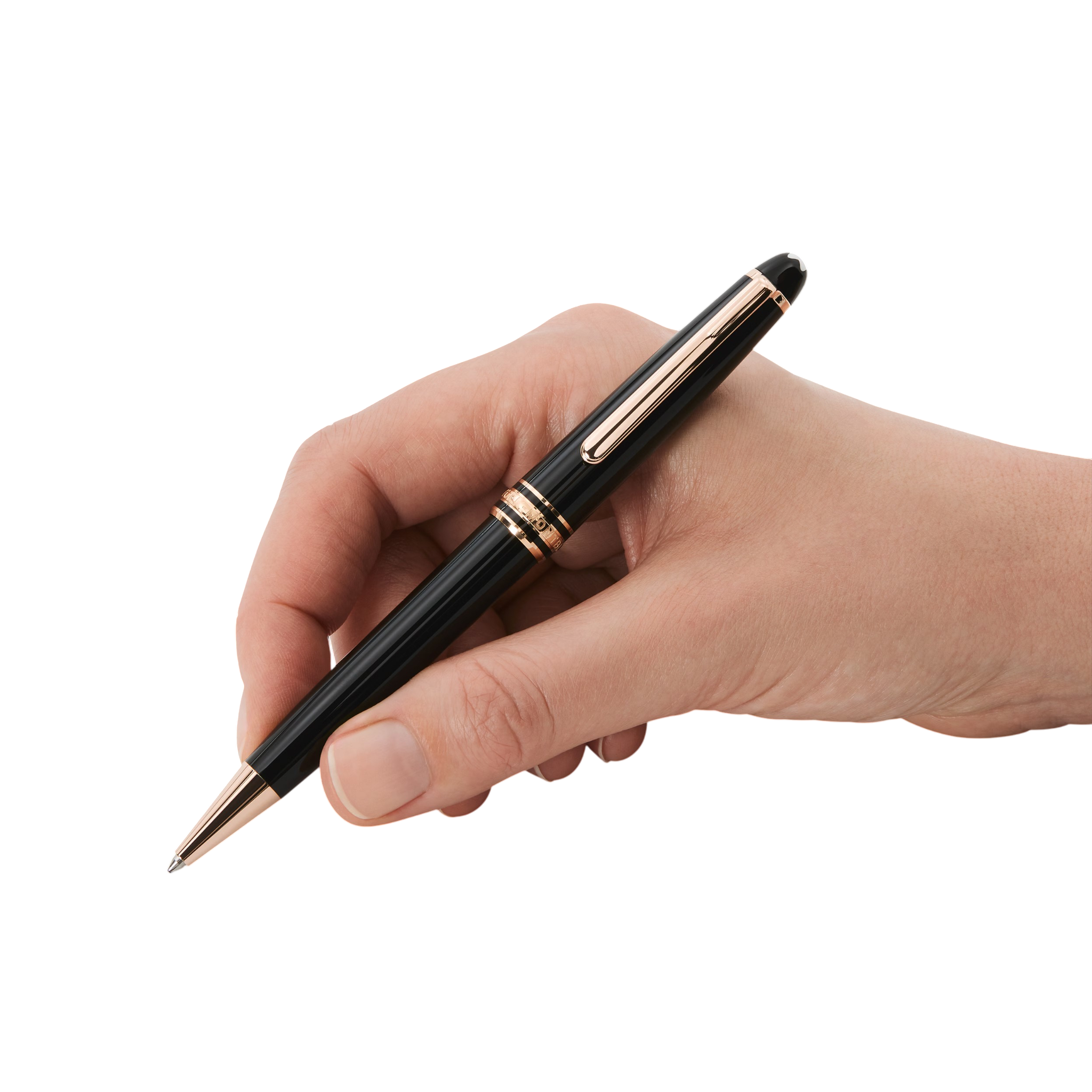 Montblanc Penna a Sfera Meisterstück Placcata in Oro Rosa Classique - 132488
