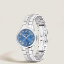 Orologio Bohème Automatic Date Montblanc 30 mm, indici diamanti e quadrante blu - 134341