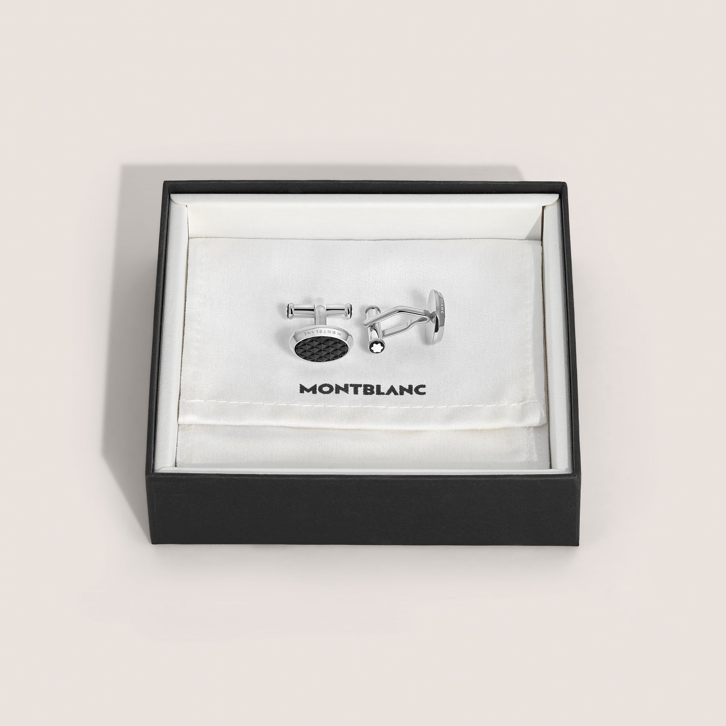 Montblanc Gemelli Ovali Meisterstück con Inserti in Lacca con Motivo Geometrico - 134468