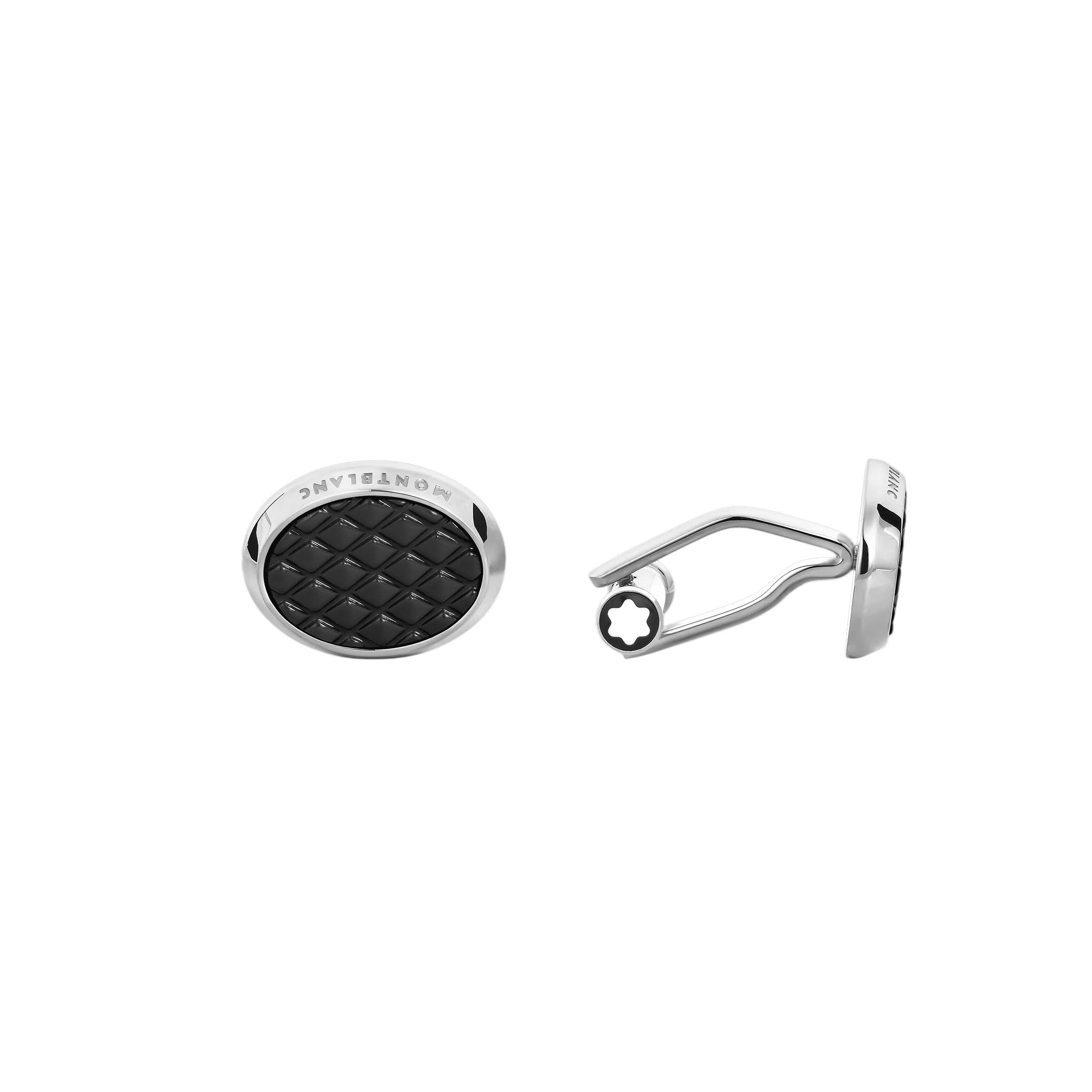 Montblanc Gemelli Ovali Meisterstück con Inserti in Lacca con Motivo Geometrico - 134468