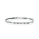 Bracciale Buonocore tennis in oro bianco 18kt e diamanti, collezione FLOW - 1658B01DW175