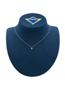 Collana Buonocore punto luce in oro bianco 18kt e diamanti, 0.07 ct - 382C02DW