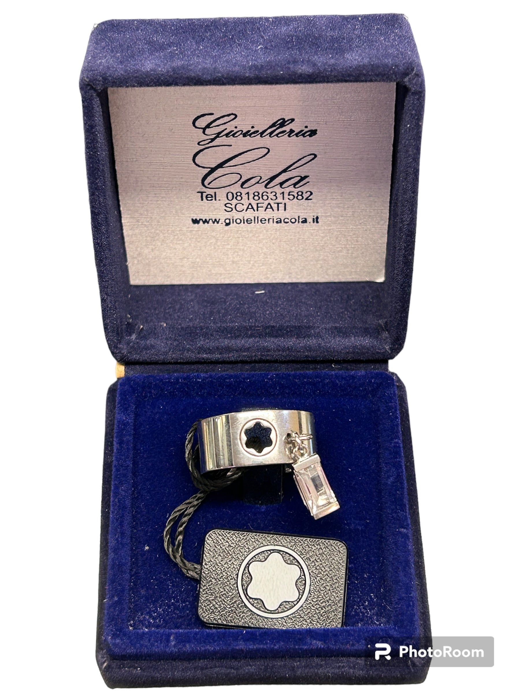 Montblanc Women's silver ring with pendant - Ring Arg.