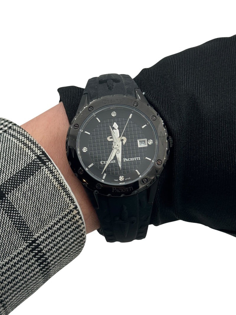 Orologio Cesare Paciotti, Nuit Lady, quadrante nero al quarzo, 37mm - TSSW031