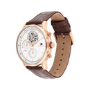 Orologio cronografo uomo Tommy Hilfiger, collezione Stewart, cinturino in pelle, 44mm - 1710606