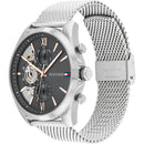 Orologio cronografo scheletrato da uomo Tommy Hilfiger, quadrante antracite, 44mm - 1710646