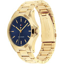 Orologio Tommy Hilfiger, quadrante blu, cinturino dorato, 43mm - 1710679