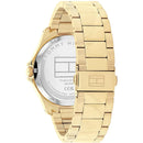 Orologio Tommy Hilfiger, quadrante blu, cinturino dorato, 43mm - 1710679