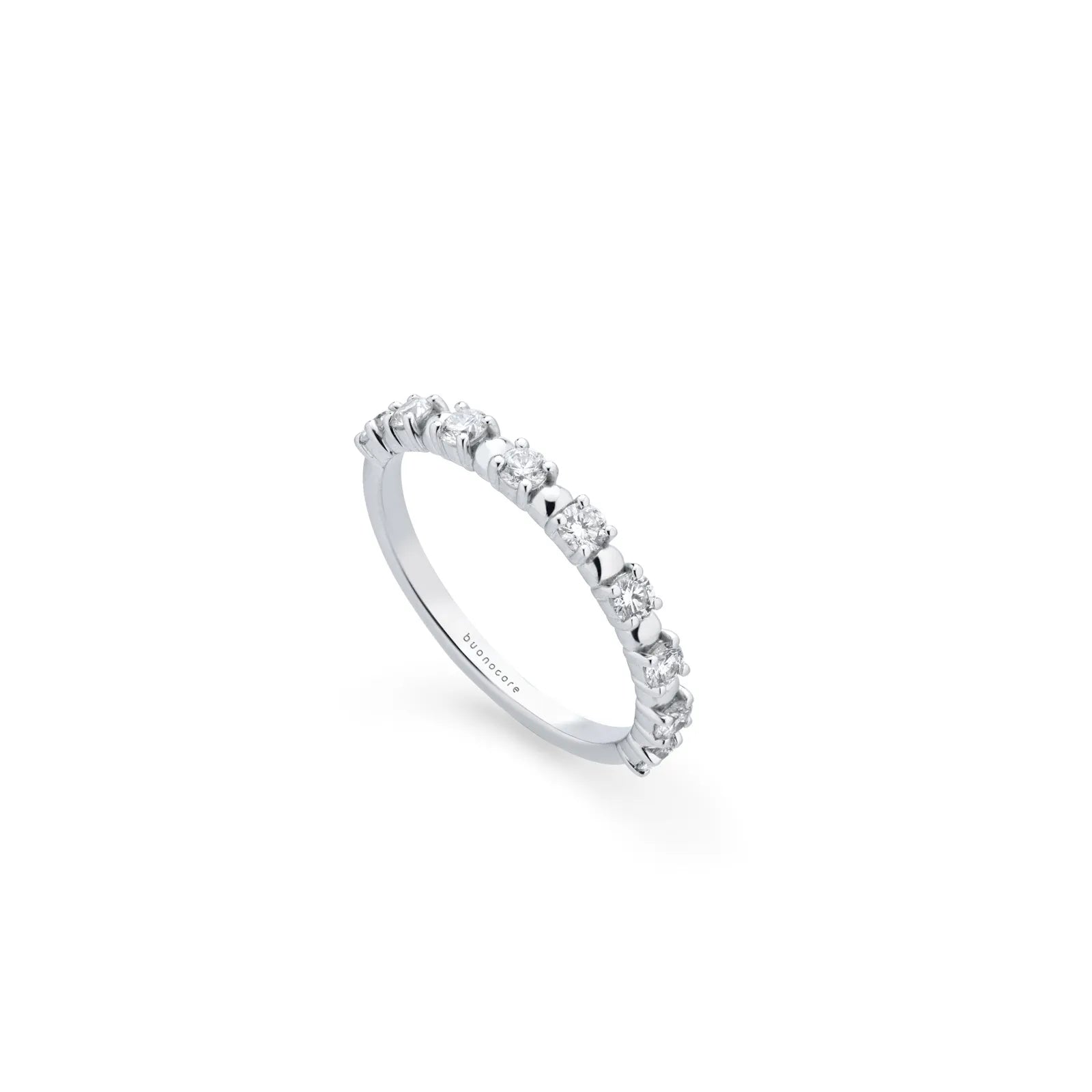 Anello Veretta Buonocore mezzo giro con diamanti bianchi, FANCY DOTS, 0.44ct - 1714A01DW