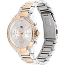 Orologio Tommy Hilfiger Silver ladies con cristalli e Day-Date, collezione Kennedy, versione oro, 38mm - 1782387