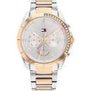 Orologio Tommy Hilfiger Silver ladies con cristalli e Day-Date, collezione Kennedy, versione oro, 38mm - 1782387