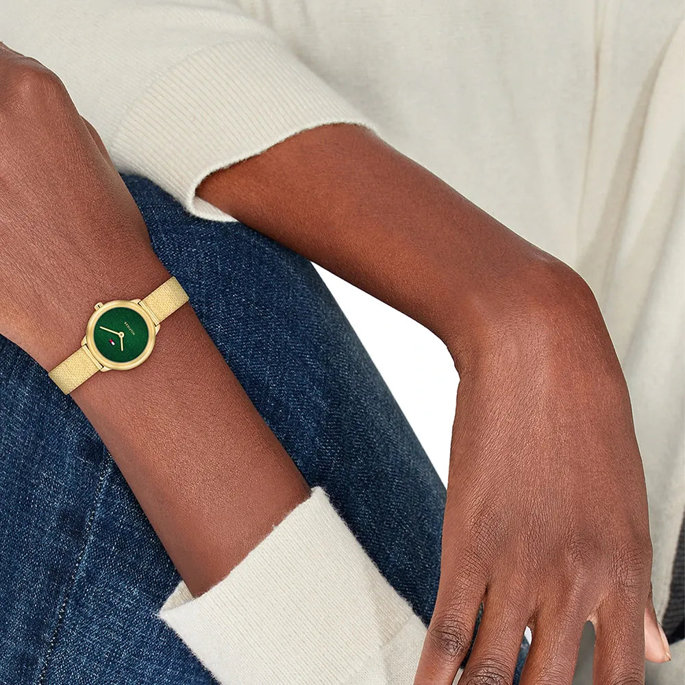 Orologio Tommy Hilfiger da donna, extra small, con quadrante verde smeraldo, 26mm - 1782812