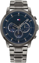 Orologio Tommy Hilfiger, quadrante blu scuro, cronografo, collezione Jameson, 45mm - 1791796