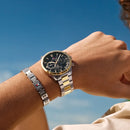 Orologio Tommy Hilfiger cronografo, bicolor e quadrante nero, 44mm - 1791944