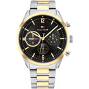 Orologio Tommy Hilfiger cronografo, bicolor e quadrante nero, 44mm - 1791944