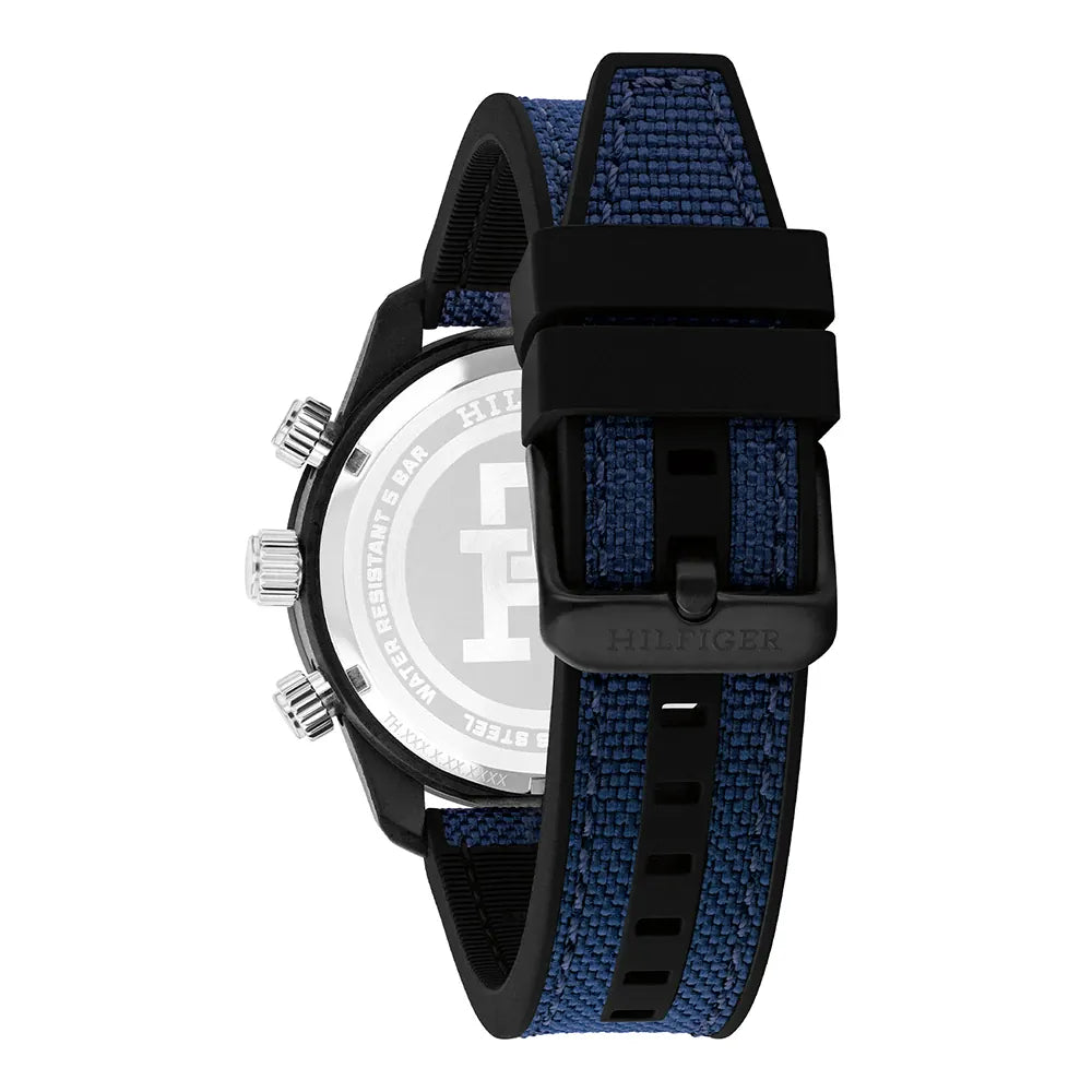 Orologio cronografo uomo Tommy Hilfiger, collezione Carbon, cinturino in caucciù, 42mm - 1792183