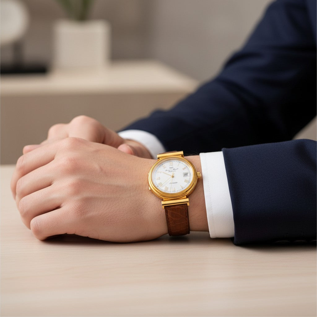 Orologio IWC Da Vinci Vintage, automatico con cassa in oro giallo 18kt, 35mm - 1850-001