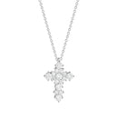 Collana Buonocore croce in oro bianco 18kt con diamanti bianchi, 0.64ct - 1876C01DW