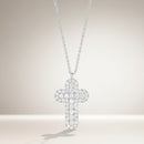 Collana Buonocore croce in oro bianco 18kt con diamanti bianchi, 0.67ct - 1885C01DW
