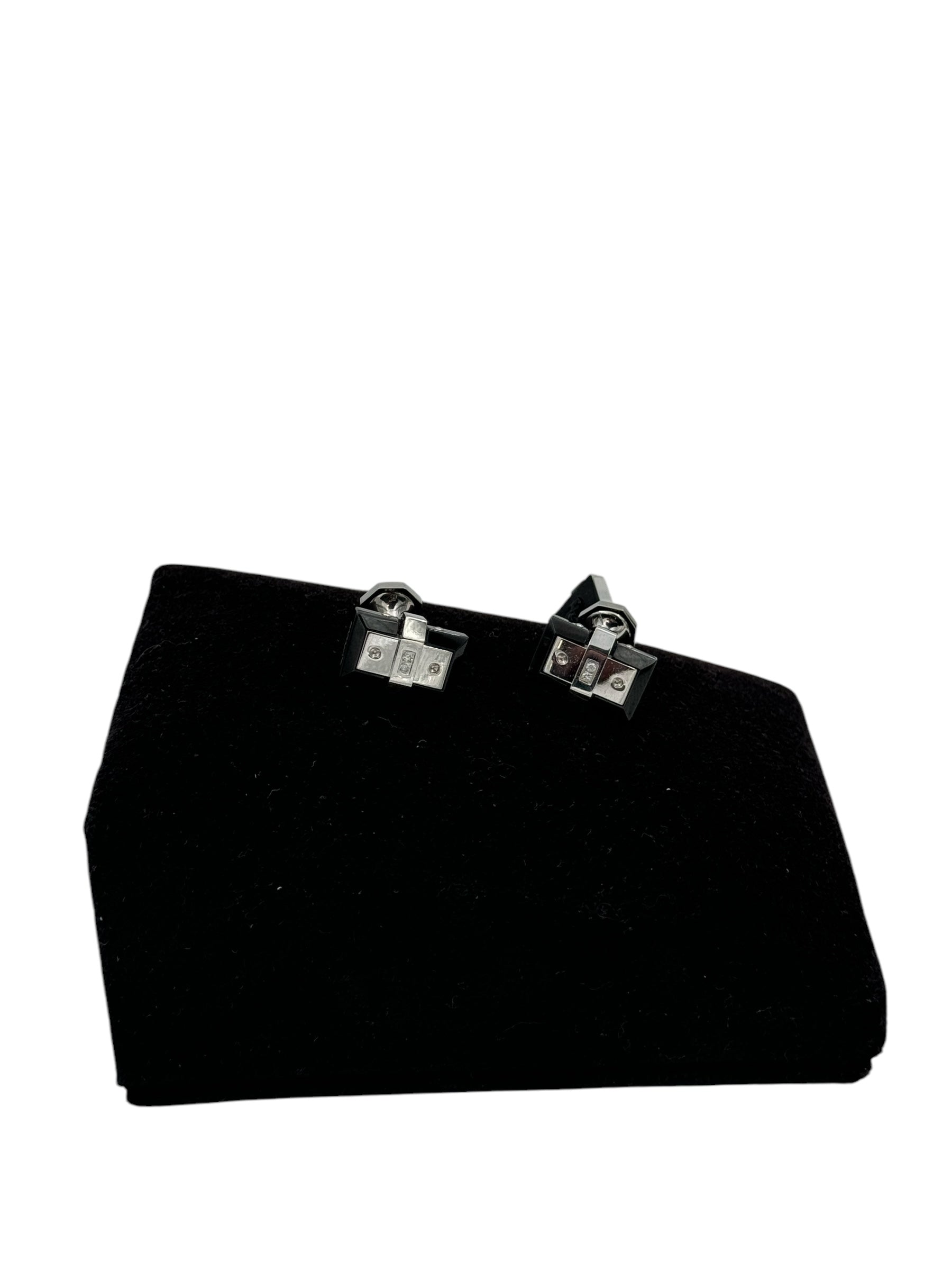 GEMELLI BARAKA IN ACCIAIO con diamanti neri - PS245042BNDB000004