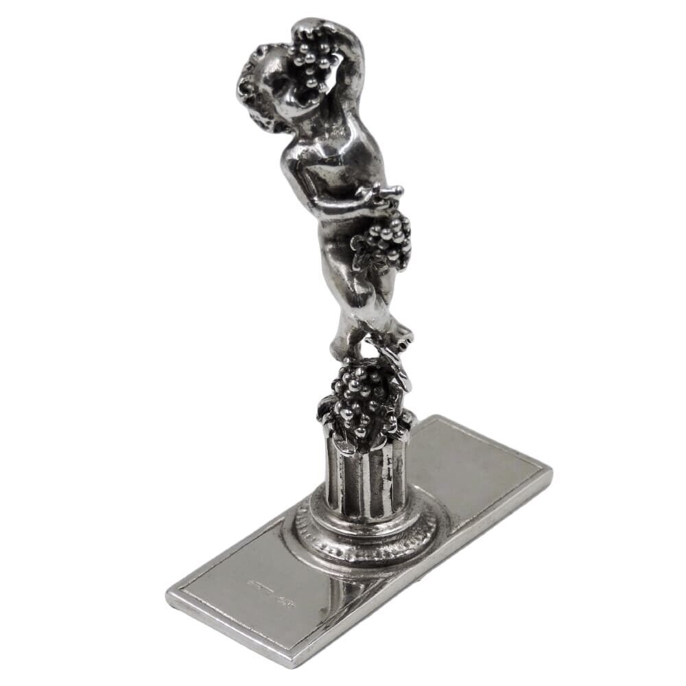 Putto stamp with grapes in 925 - 1228 silver