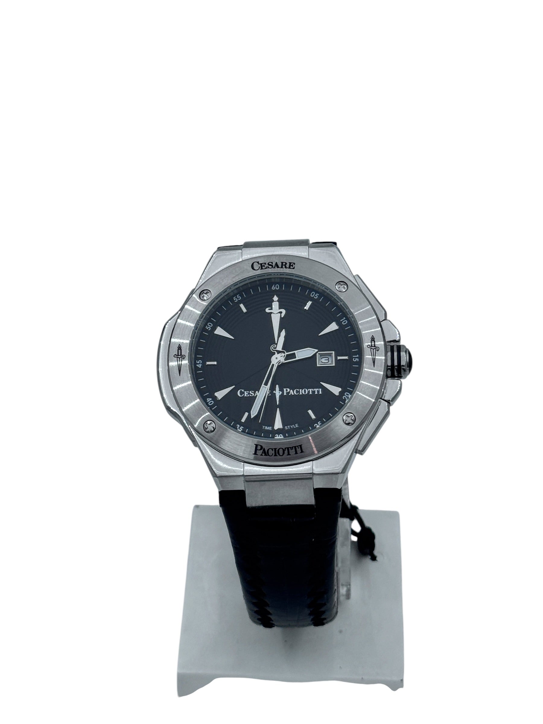 Orologio Cesare Paciotti, Black River, quadrante nero al quarzo, 42mm - TSST087