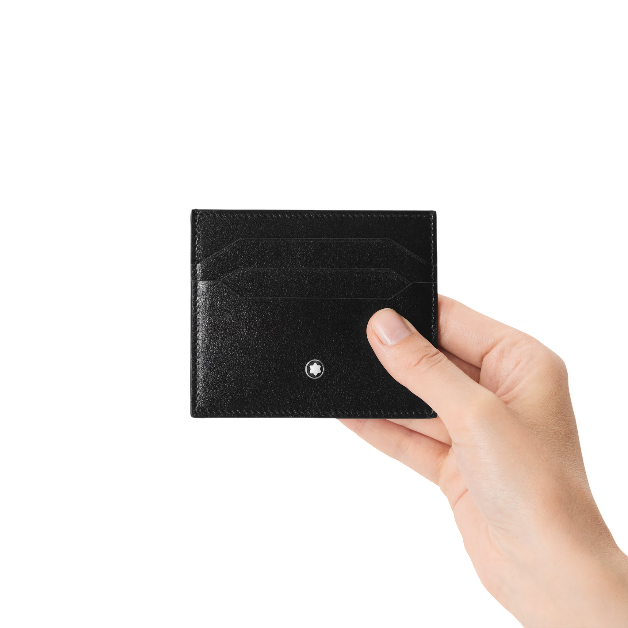 Montblanc Portacarte Meisterstuck a 6 scomparti, colore nero - 198324