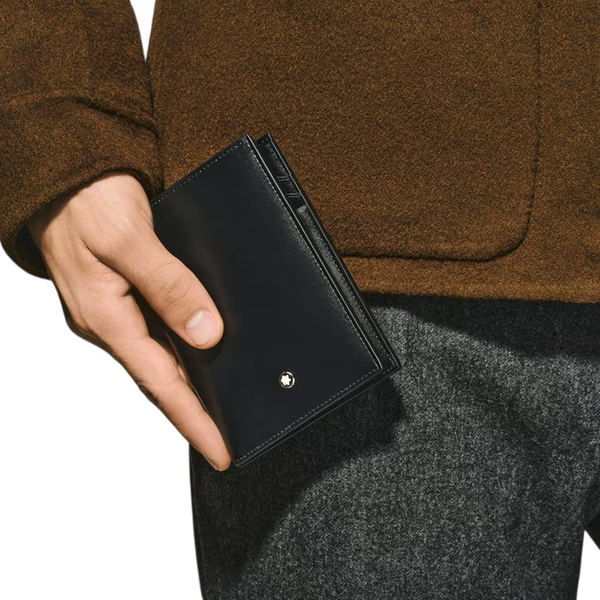 Montblanc Meisterstuck Vertical black wallet 7 compartments - 198380
