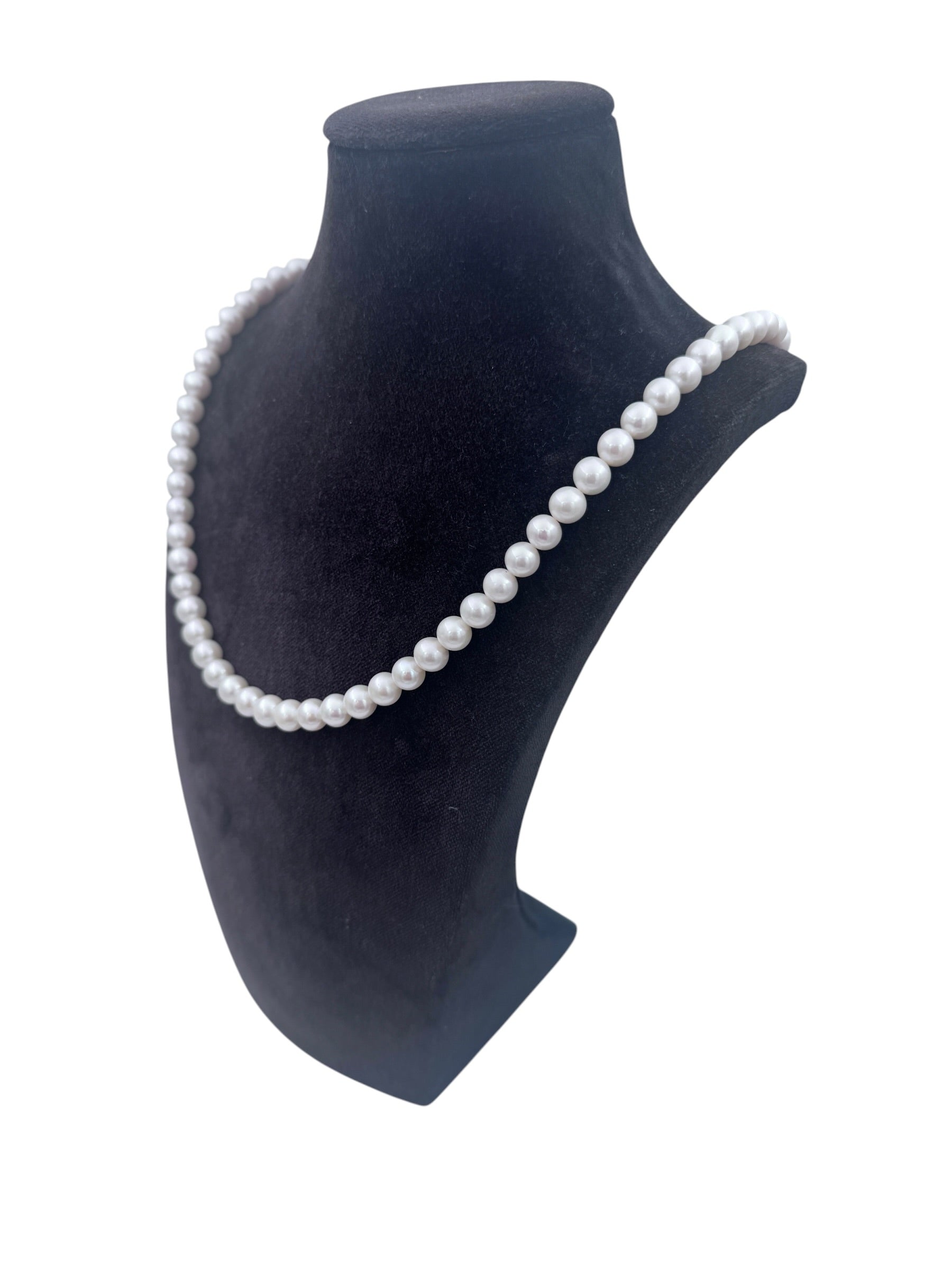 Mazza - Collana di perle coltivate fresh water, 7,5-8mm - CL PERLA