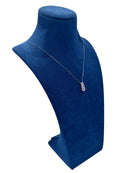 Diana - Collana trilogy in oro bianco 18kt, rubini e giro di diamanti - CL D. 36 RU