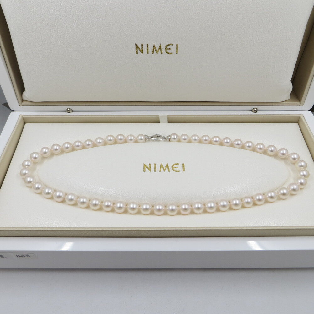 Girocollo oro bianco e perle akoya giapponesi, 7-7.5MM  - 1NPS775_40NL573