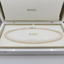 Girocollo oro bianco e perle akoya giapponesi, 7-7.5MM  - 1NPS775_40NL573