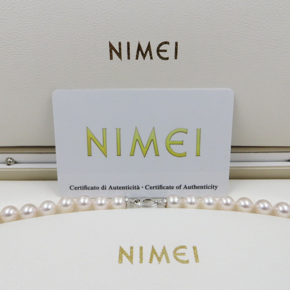 Girocollo oro bianco e perle akoya giapponesi, 7-7.5MM  - 1NPS775_40NL573