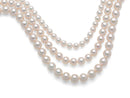 Nimei Collana di perle Akoya Pura Special Selection 8-8,5 mm con chiusura in oro bianco 18 kt e diamanti ct 0,02 - 1NPS885_42NL561