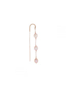 NEEDLE SINGLE EARRING 18KT PINK PEARLS MAMAN HEART - ORPERU3